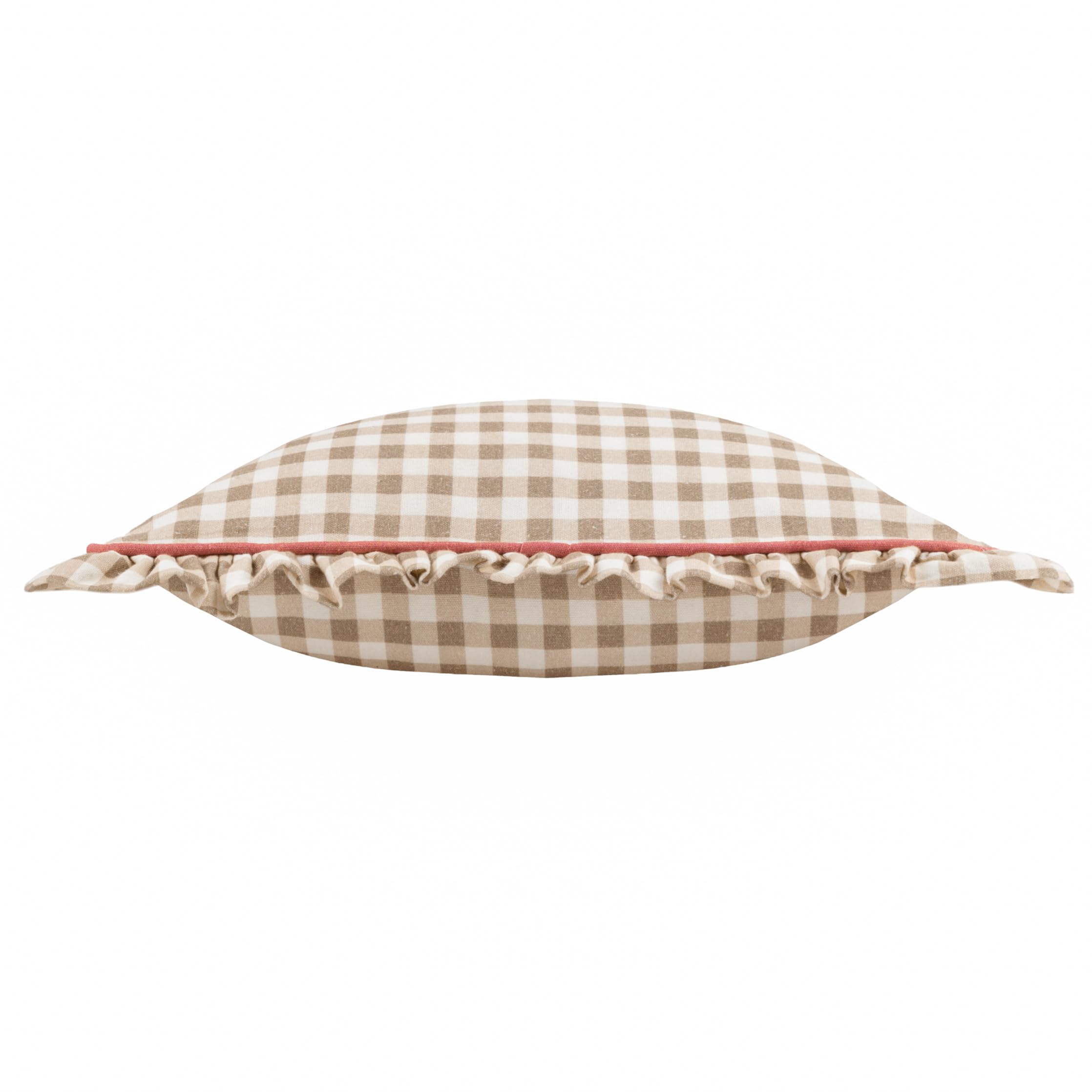 furn. Maude Gingham Cotton Piped Cushion Cover - Image 3