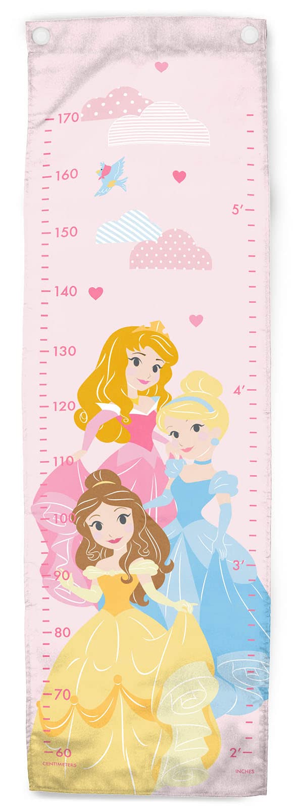 Échelle de croissance Disney Princess Jay Franco en polyester 38x127cm pour enfant