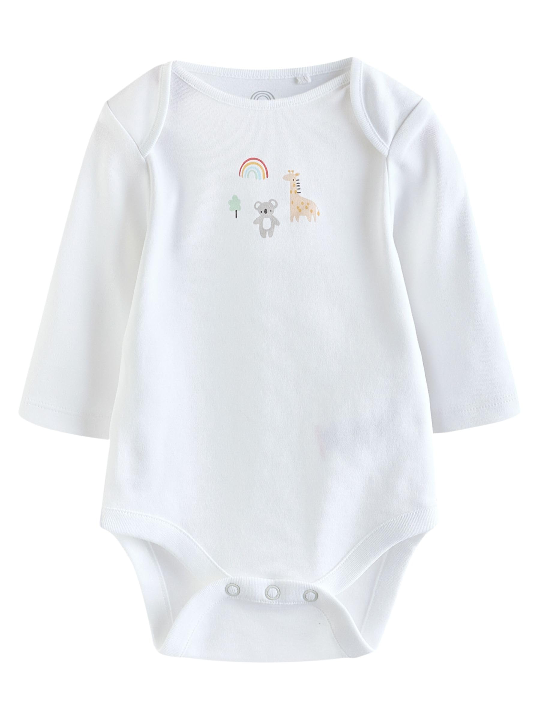 NEXT Noworodki unisex Zestaw 5 sztuk body niemowlęcych z długim rękawem ze 100% bawełny