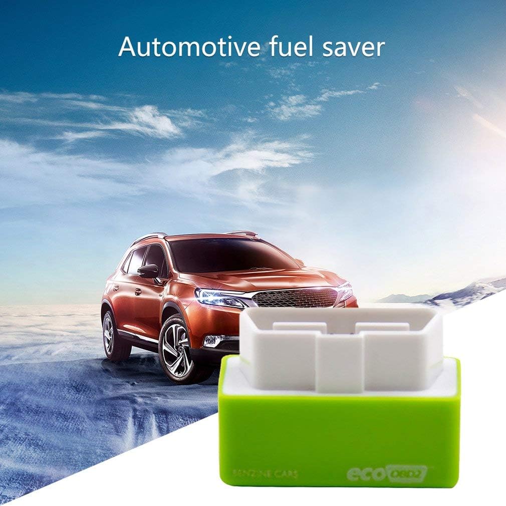 Auto Eco OBD2 Economy Tuning Chip Box, NitroOBD2 Plug and Drive Performance Chip for Car Petrol Saving (Green)