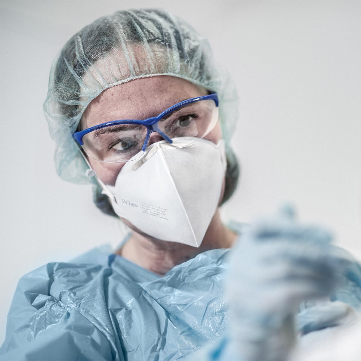 Dräger X-plore 1730 FFP3 Maske NR D, Mundschutz, Staubmaske, Staubmasken Atemschutz Feinstaub, FFP3-Atemschutzmaske, Einheitsgröße