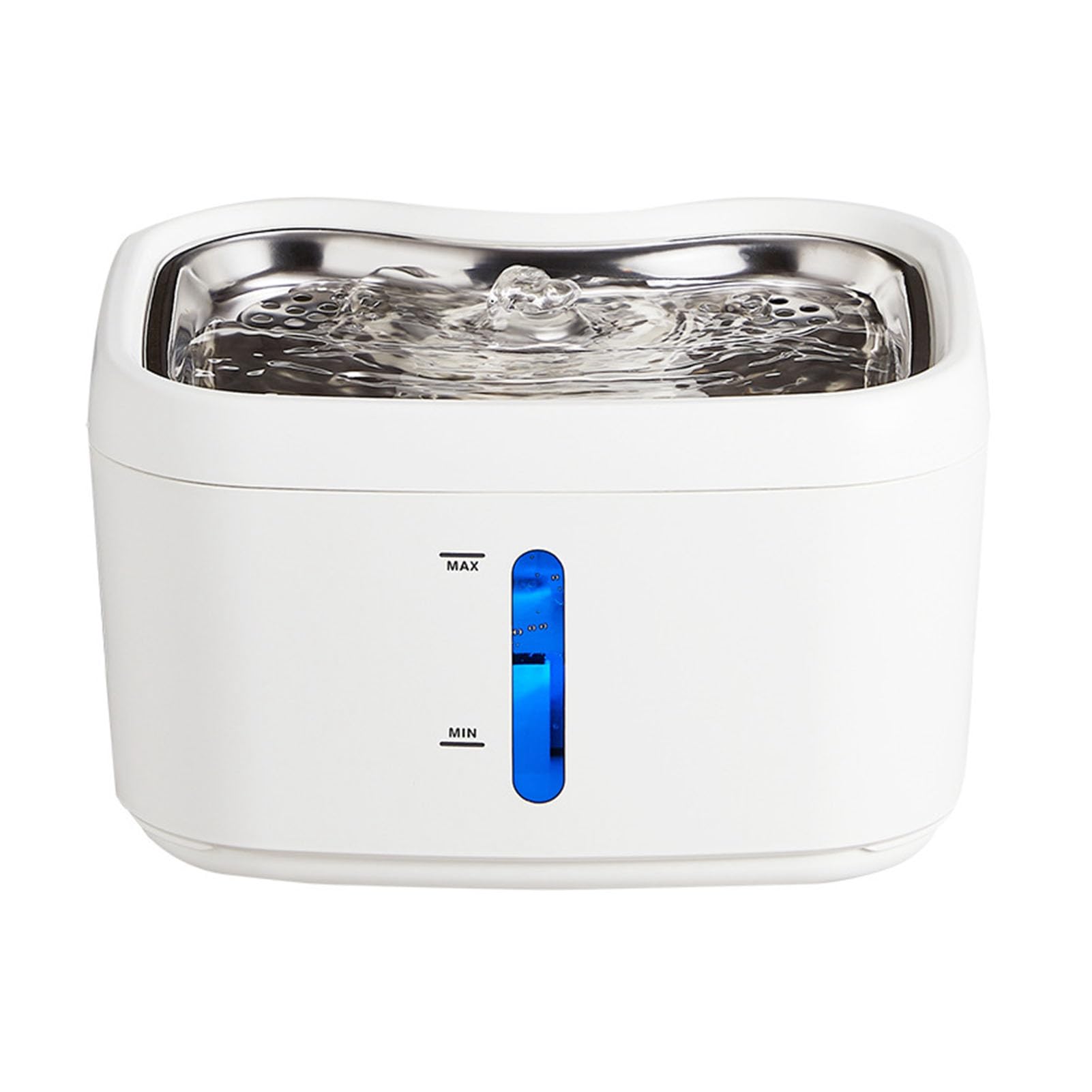 EMUKOEP Dispensador Automático de Agua para Gatos, Diseño de Flujo de Agua Doble, Bebedero para Mascotas para Gatos Inteligentes, Fuente de para de Acero Inoxidable Escena aplicable: Amantes de los en