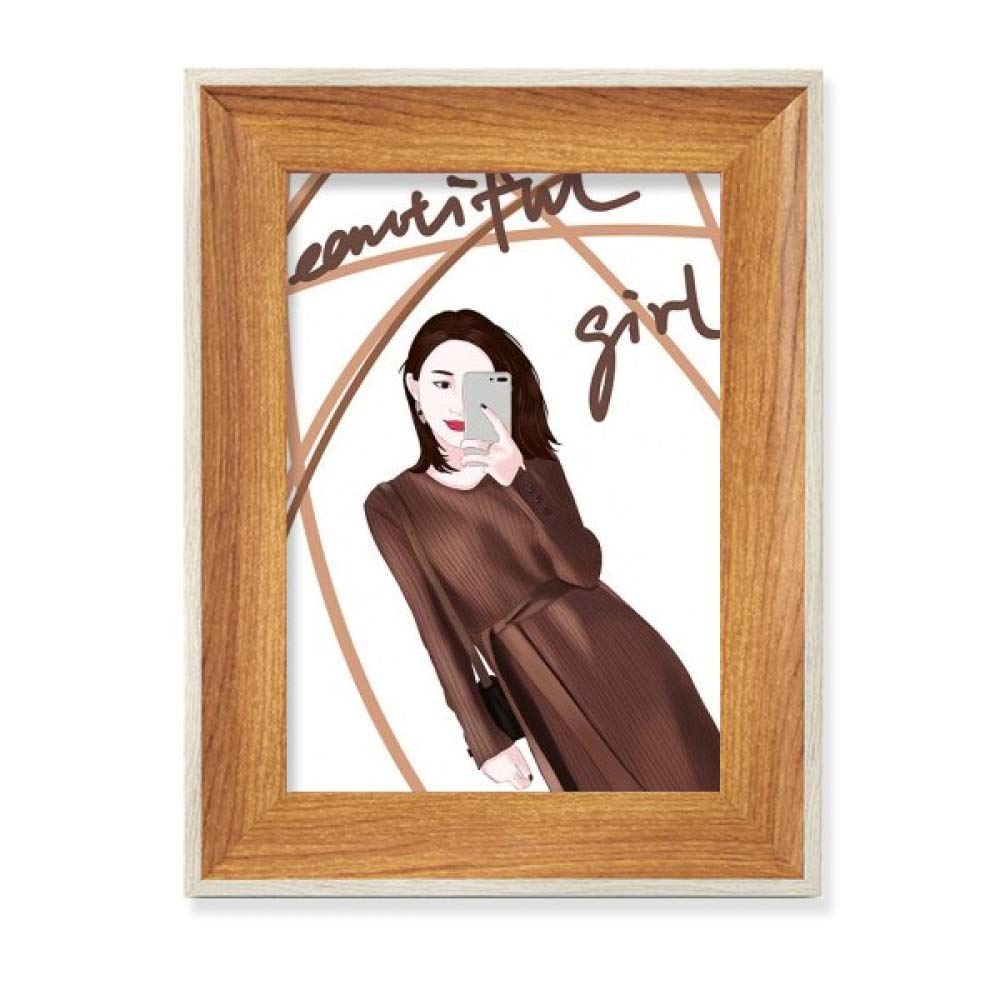 Cadre de photo en bois de bureau pour peinture et illustration d'art