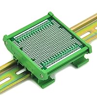 Vista 4 de Electronics-Salon Vivienda del portador del montaje del carril del estruendo con el tablero del prototipo, tamaño 253.9 x 236.2 ft m del PWB