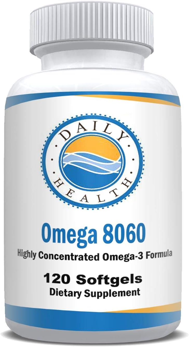 Omega 8060 2400mg Omega 3 Fish Oil Joint Health Supplement 120 softgel - 2 Month Supply