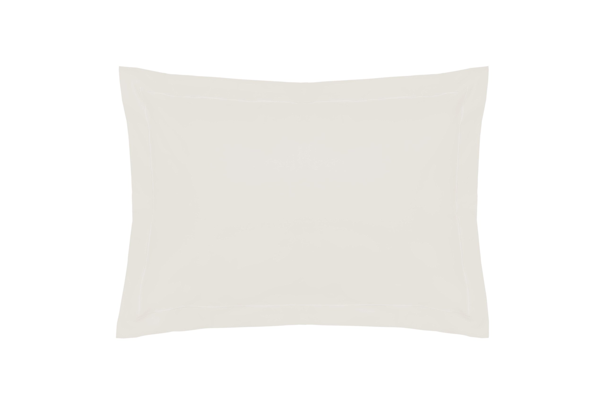 Belledorm Ivory Pillowcase, 200 Thread Count Percale (Oxford)