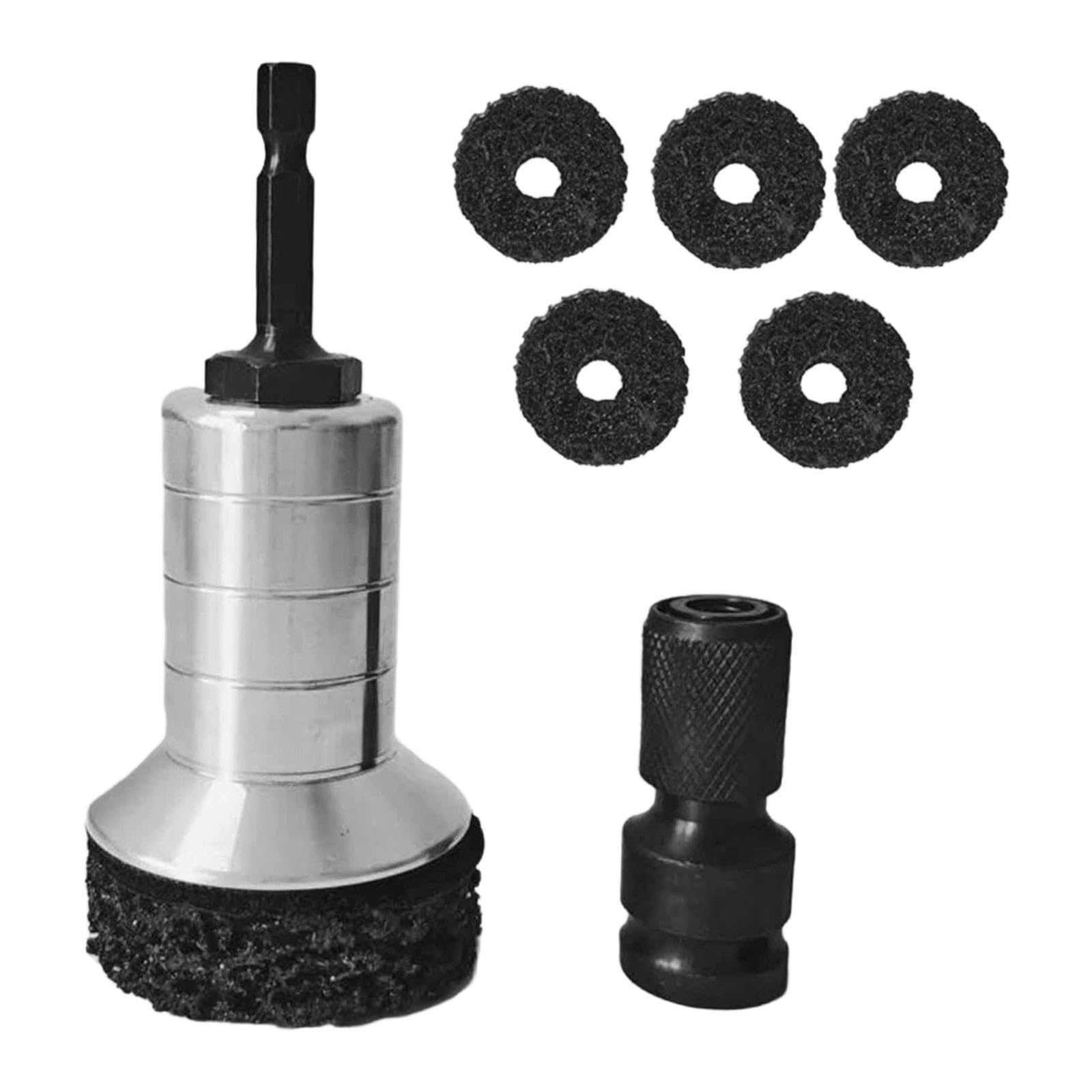 CALANDIS Wheel Rust Removal Tool Fits Power Drill Professional Wheel Hub Cleaning Kit Silver | | Wheel/Tire Cleaners & Polishes | Automotive Care & Detailing-image-39