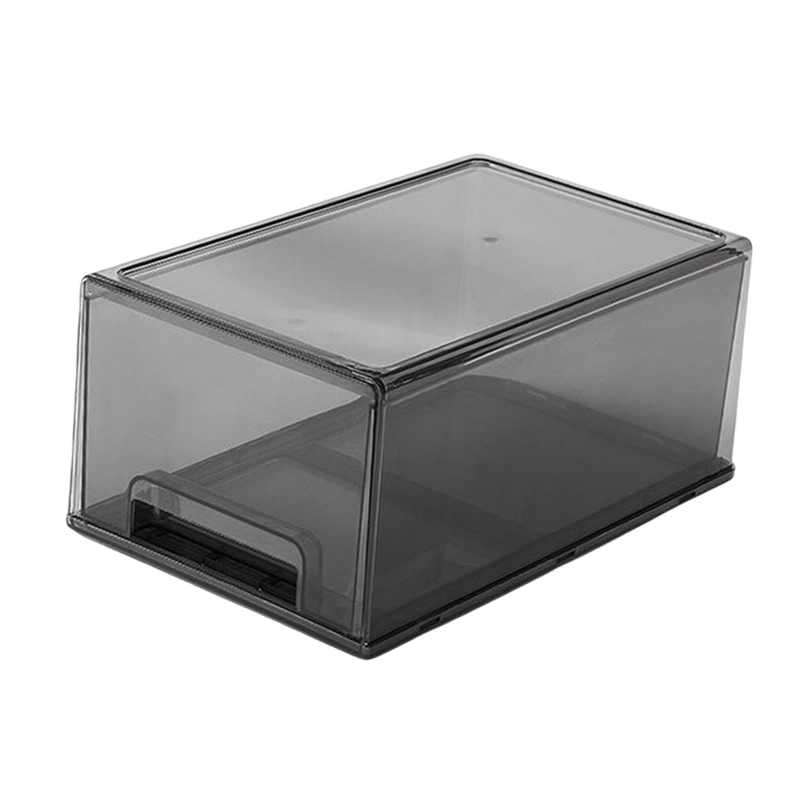 predolo Organizer Da Scrivania con Cassetto, Organizer per Cosmetici, Beauty Case, Organizer, Contenitore per Riporre Oggetti Sulla Scrivania, Grande Grigio Chiaro