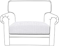 Vista 572 de Easy-Going Fundas Elásticas de 3 Piezas para Cojines de Sofá para Sofá Seccional Izquierdo/Derecho en Forma de L Chaise Lounge Funda de Asiento