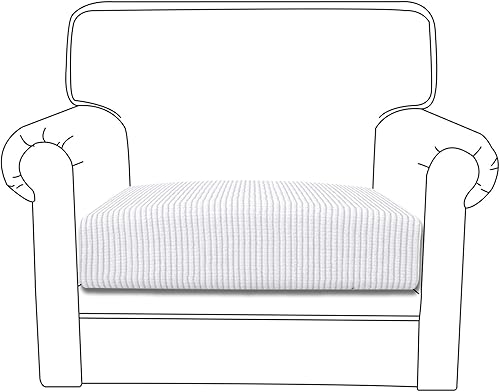 Vista 254 de Easy-Going - Funda de cojín elástica para sofá, funda de cojín protectora para asiento de sofá, suave, flexible con parte inferior elástica