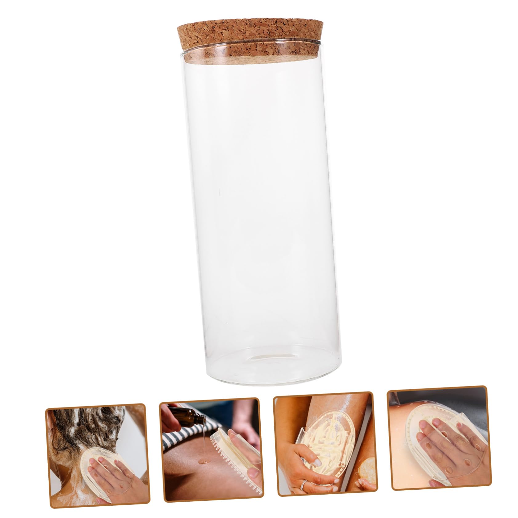 BESPORTBLE 5 Piezas Botella ecologica contenedor de Micro paisajismo Decorativo Terrario de Planta de Aire Botella Multiusos Terrarium Botella Transparente terrario de Cristal con Tapa Vidrio