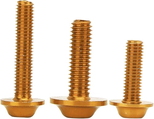 Miniatura 6 de Aramox Kit de pernos de carenado, 158 piezasjuego de tornillos de carenado universales, kit de llave de junta para motocicleta (dorado)