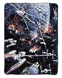 The Northwest Company Star Wars Death Star Take Down Super Plush Throw Blanket 46' x 60' (117cm x 152cm)