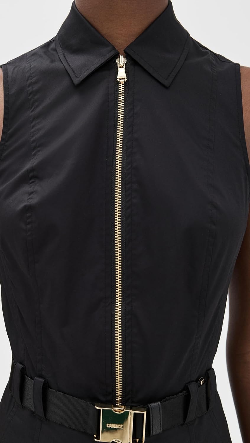 L'AGENCE Women's Kylo Belted Shirt Dress - Image 6