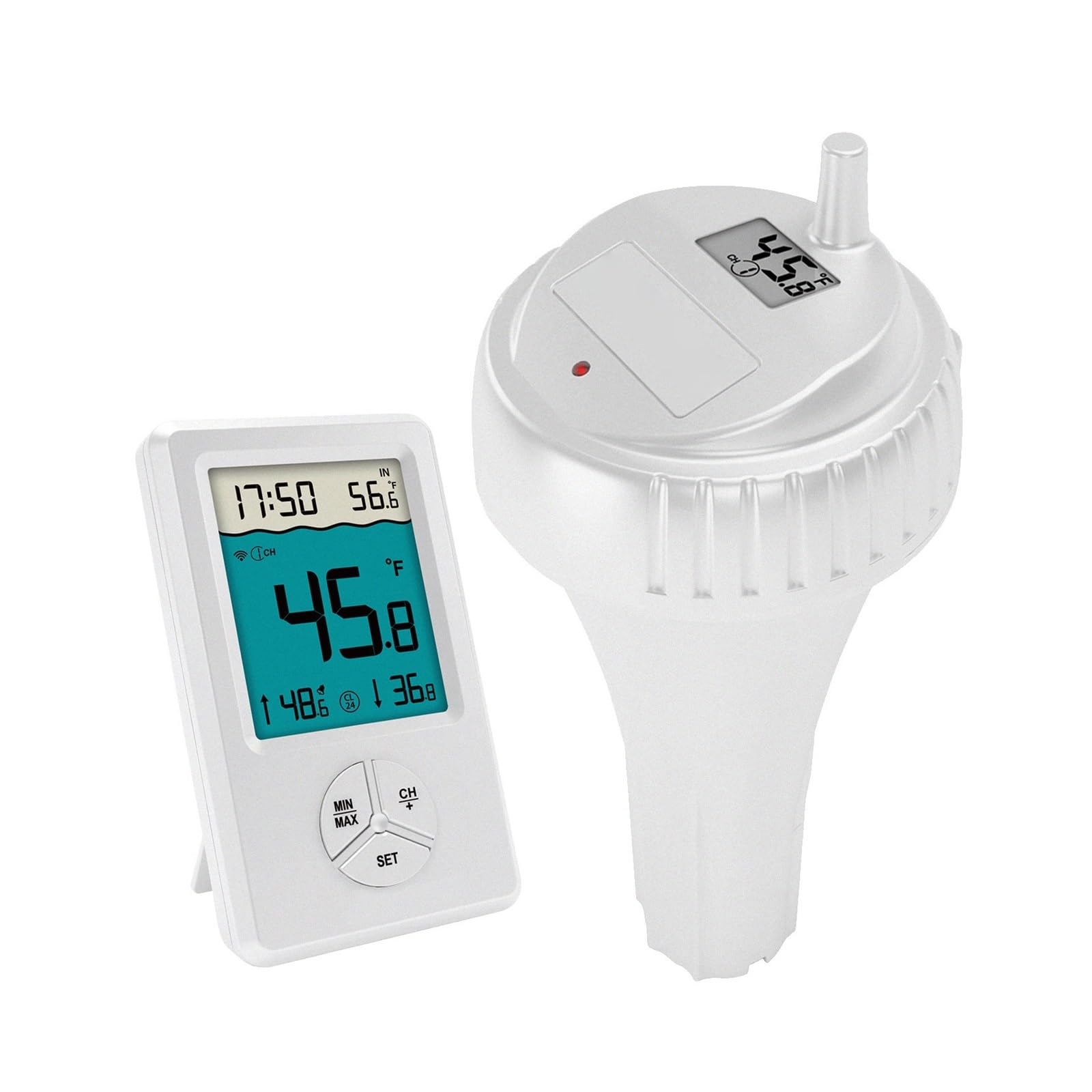 Termómetro Inalámbrico For Piscina, Fácil De Leer, For Medir La Temperatura Del Agua En Piscinas, Bañeras Y Jacuzzis Lectura Precisa De La Temperatura