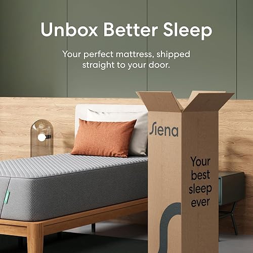 Miniatura 5 de Siena Colchón de espuma viscoelástica individual XL de 12 pulgadas, firmeza media, prueba de 180 noches, capas premium para aliviar la presión,