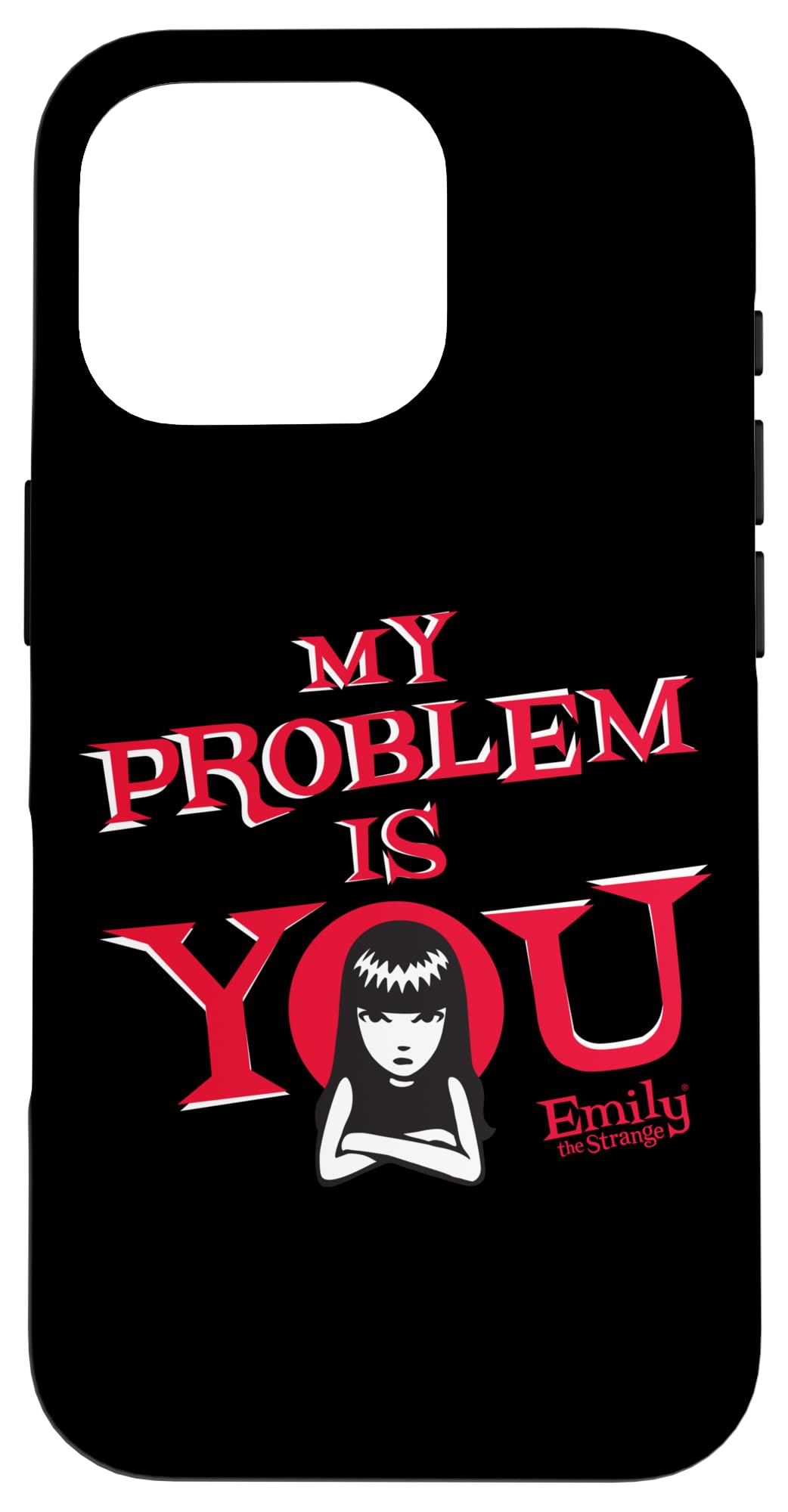 Coque iPhone 16 Pro Emily The Strange My Problem is You antichoc - 4