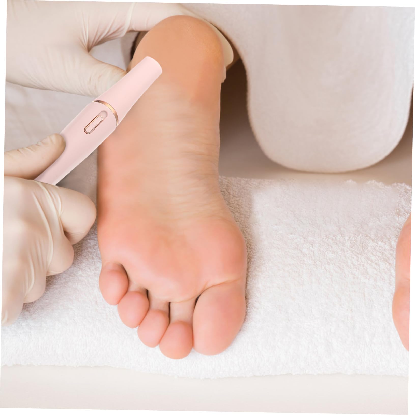 VICASKY Raspa Elettrica per Piedi, Rimuovi Calli e Pelle Morta, Portatile e Leggera in Abs, per Pedicure a Casa in Viaggio