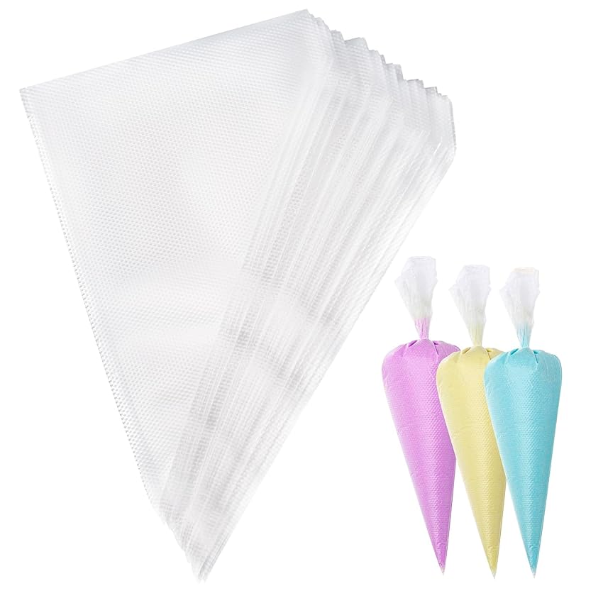 Carehabi sac a Poche USA e Getta, 100 Pezzi Sacchetto per Pasticceria e Getta, per Decorare Torte di Biscotti, Sacchetti per Decorare Torte (20x30cm)