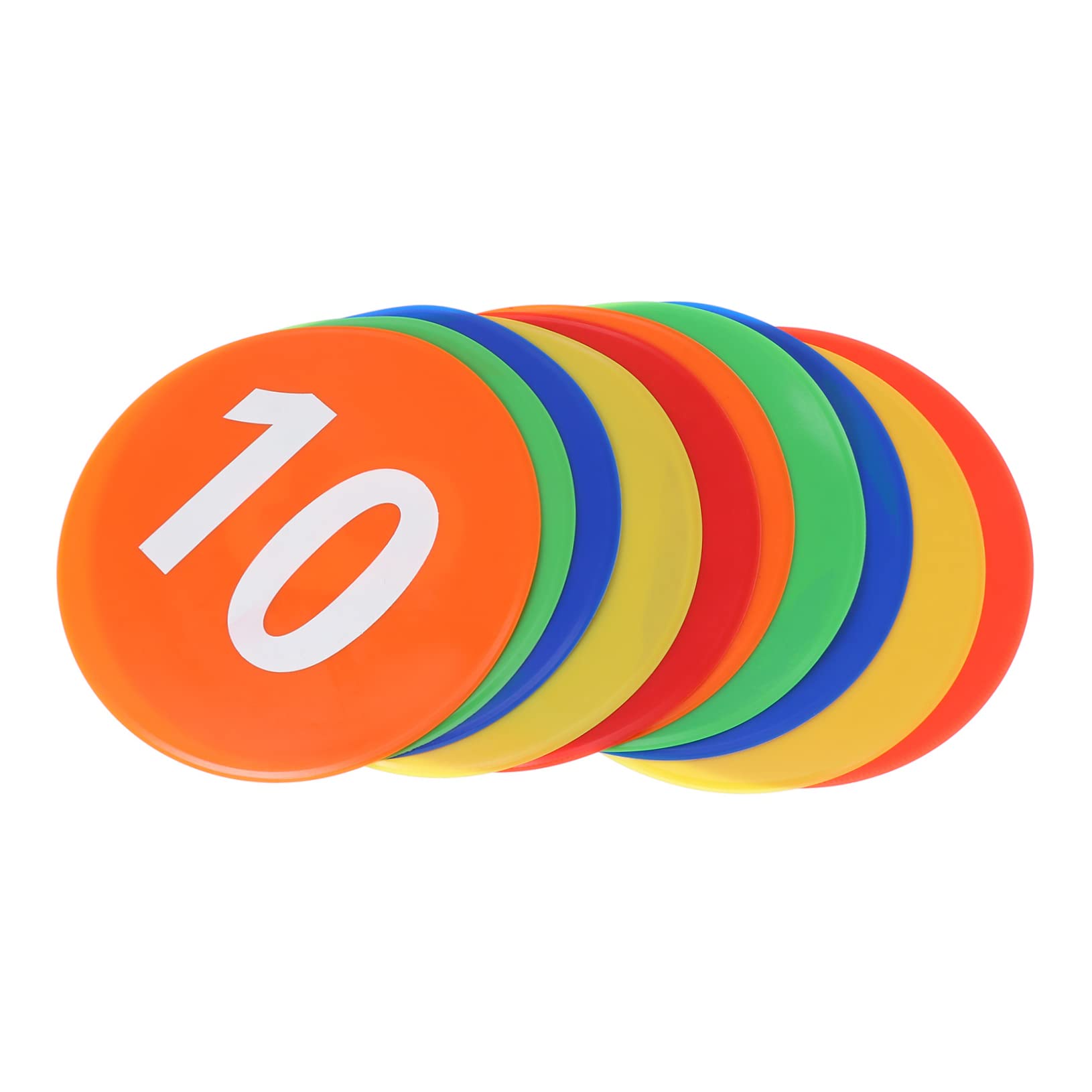 Yardwe PVC Soccer Training Sign Plates Sports Markers 1 Set High Recognition Smooth Front Grain Back Design