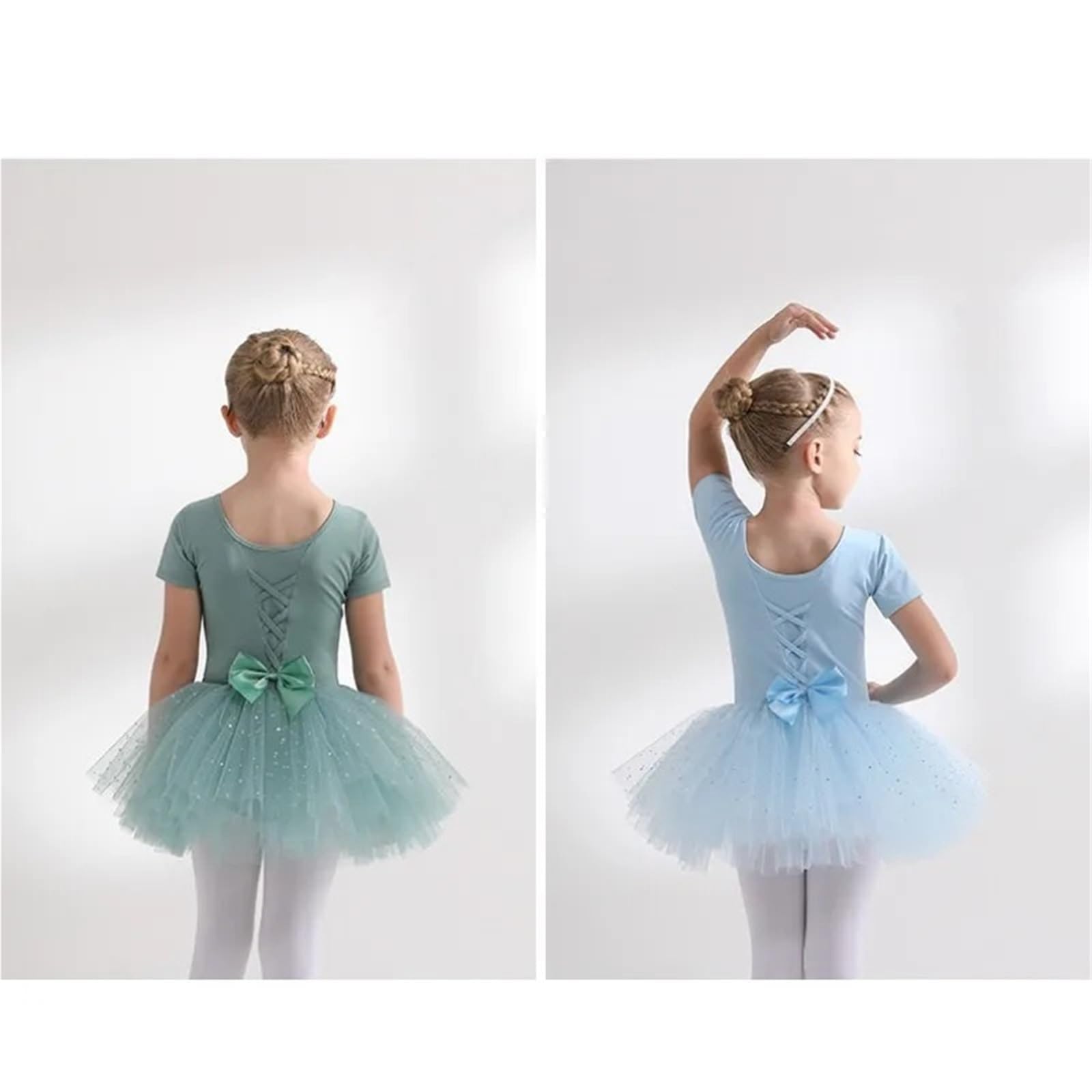 Frauen Ballett Trikot Kind Mädchen Tanzkleid Glänzende Pailletten Tutu Rock Kinder Kleinkind Gym Ballerina Sportkleid for Tanzen(Black Long,120cm)