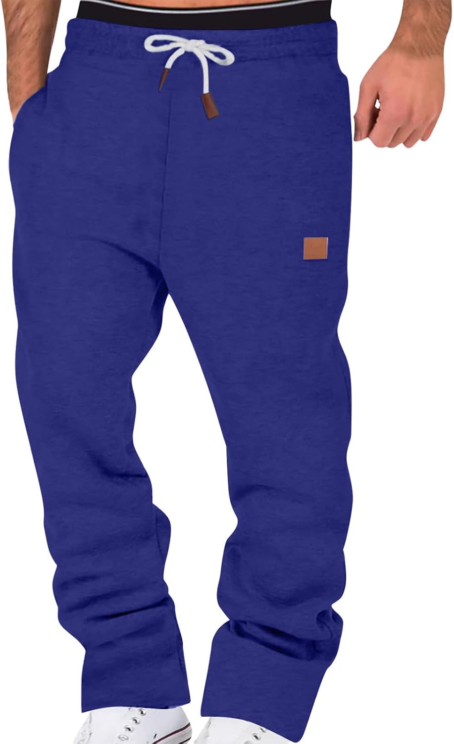 Mens Sports Open Leg Sweatpants Baggy Tall Color Block Wide Leg Joggers Yoga 2025 Loose Fit Casual Wide Legged Active