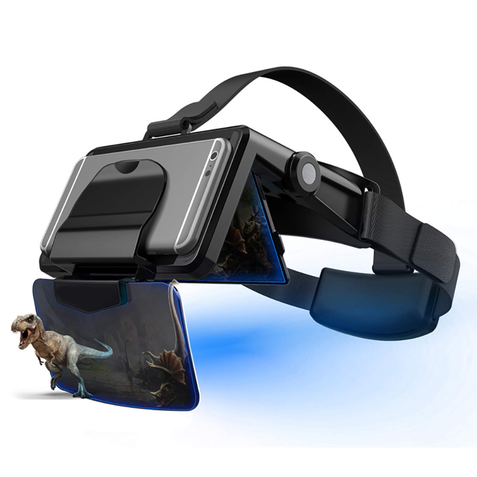 Wakects Gafas VR Plegables, Compatible con Teléfonos de 4.7-6.3 Pulgadas