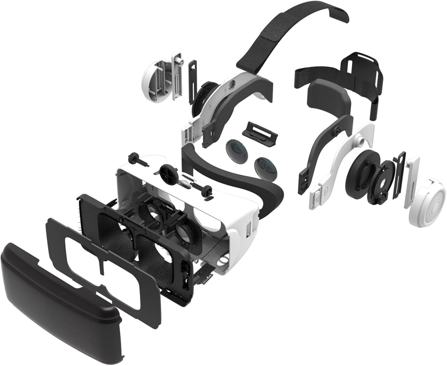 バーチャルリアリティゴーグル、HDレンズ調節可能なバーチャルリアリティ3Dゴーグル|ビデオゲーム用 【階段】 Gear アンチブルーライトヘッ