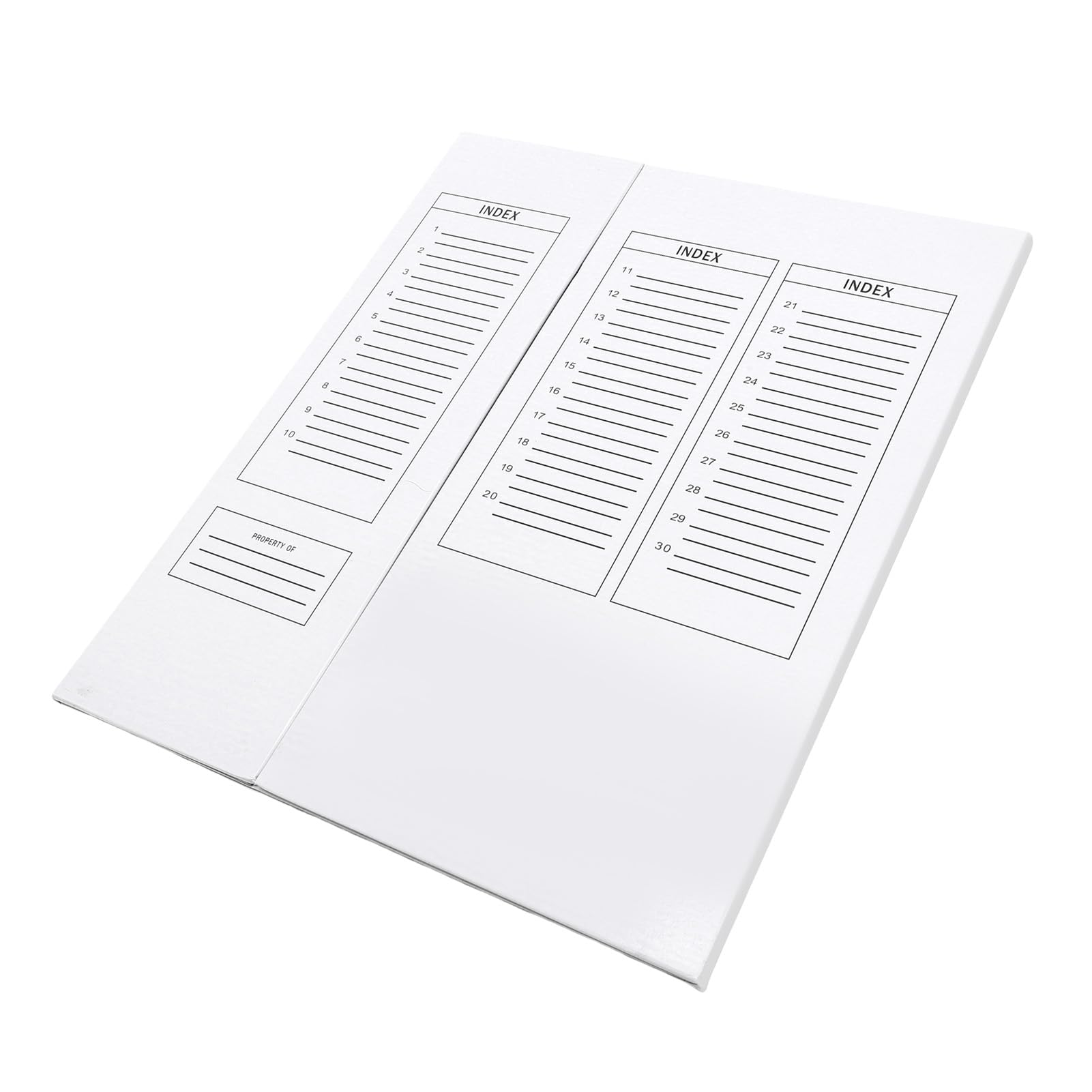 Ausla Bandeja de Almacenamiento de Diapositivas de Microscopio, Cartón Plegable, 30 Diapositivas de Capacidad, Ranuras Numeradas 7.8x2.6cm/3.1x1in Cada Tamaño de Ranura