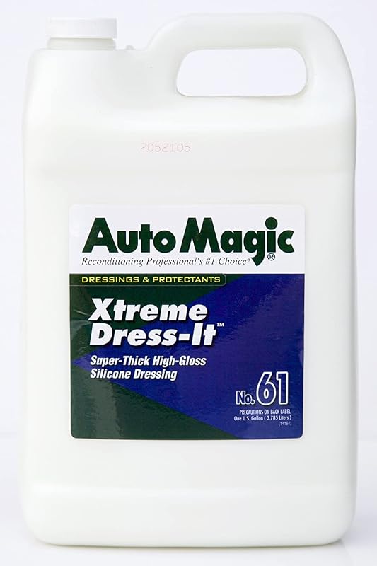 Auto Magic Xtreme Dress-It Protetor de Silicone à Base de Água para Pneus, Borracha e Vinil 3,79 L