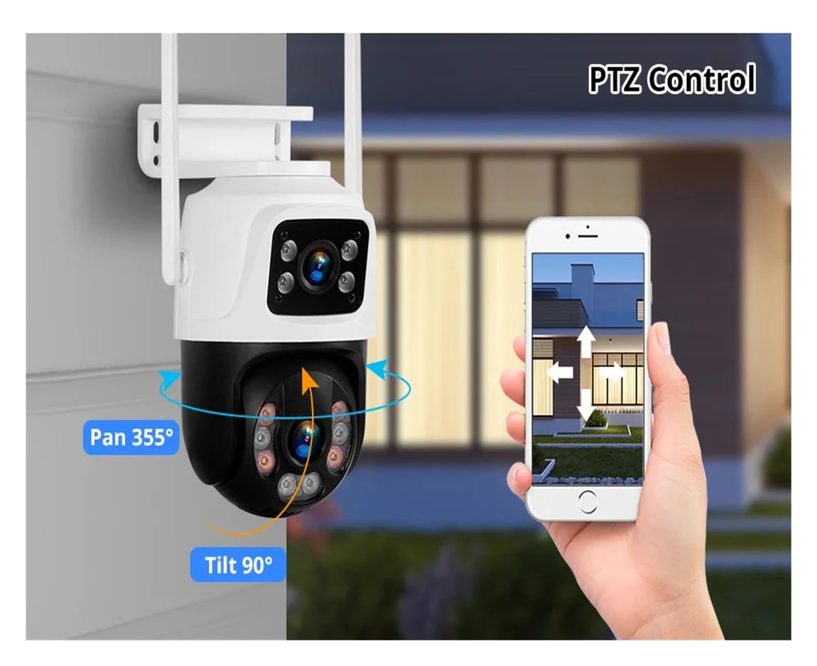 Caméra IP WiFi 6MP HD H.265 PTZ 8CH