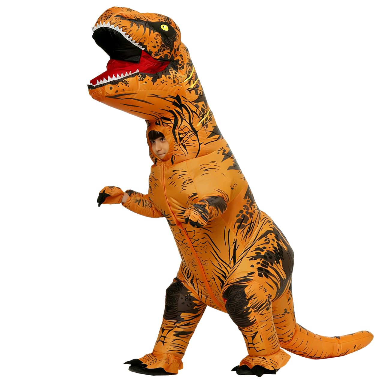 JASHKE Costume T rex Gonfiabile Adulto Costumi Dinosauro Gonfiabili Bambini Costume Halloween Dinosauro