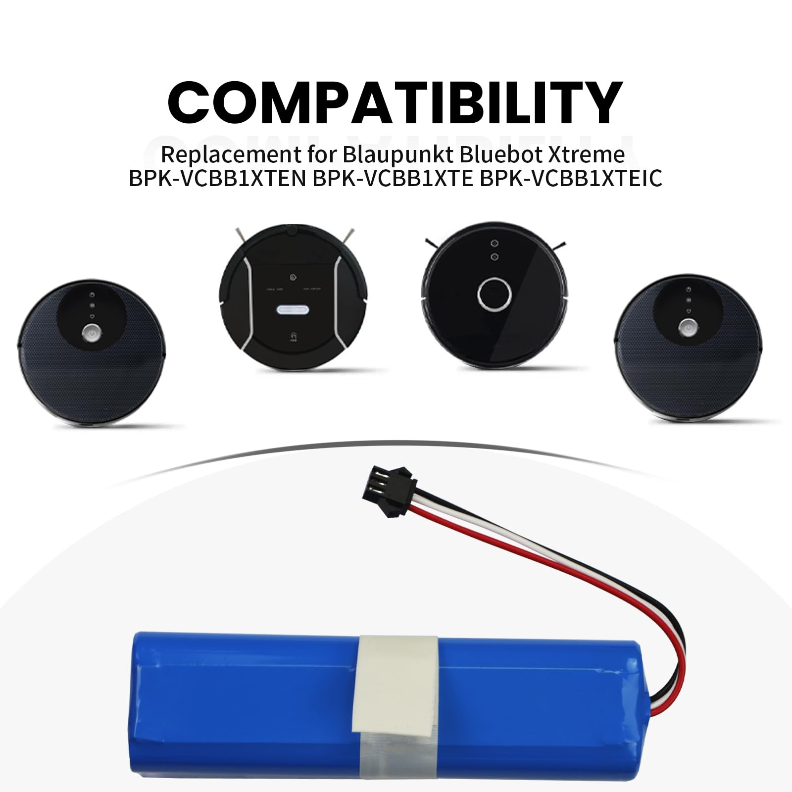 vhbw 1 x accu compatibel met Blaupunkt Bluebot Xtreme BPK