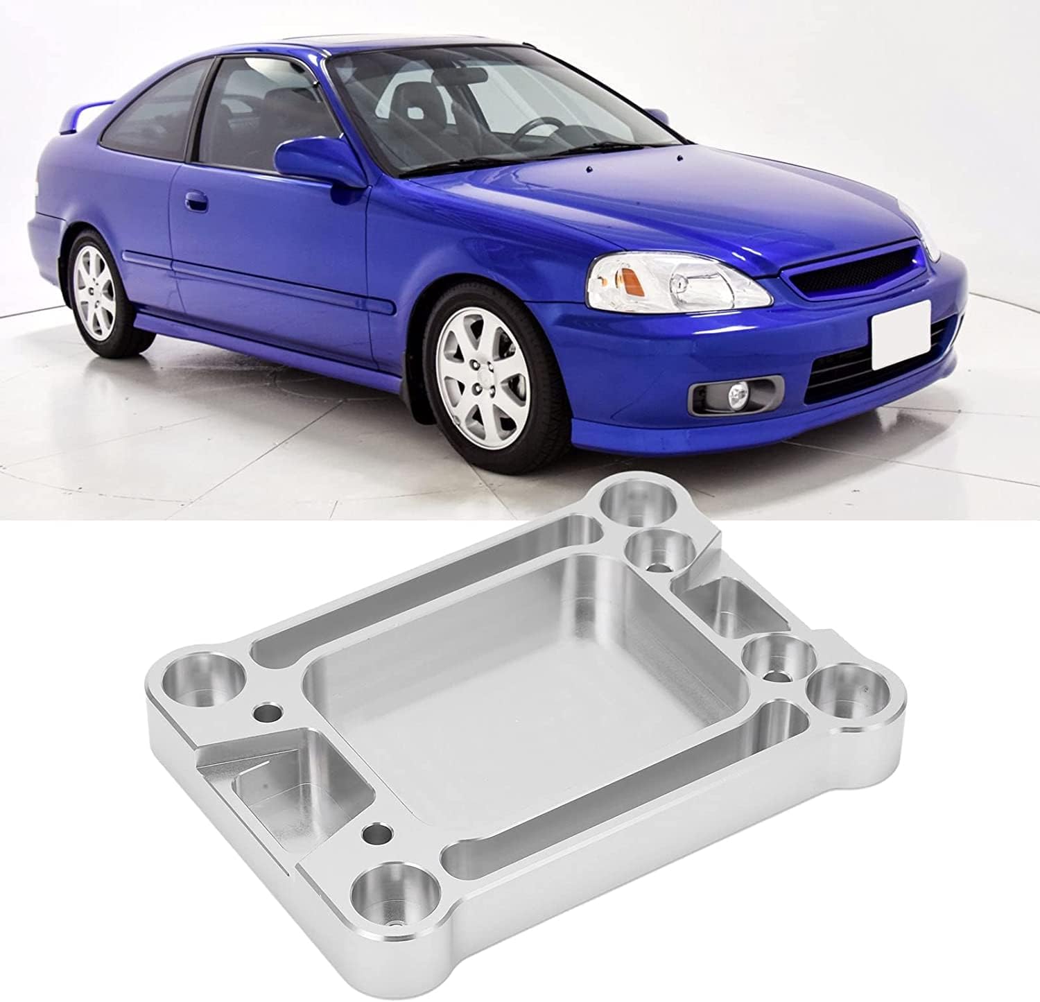Billet Shifter Box Base Plate Compatible with Honda Civic Integra W/ K20 K24 K-Series Swap Aluminum
