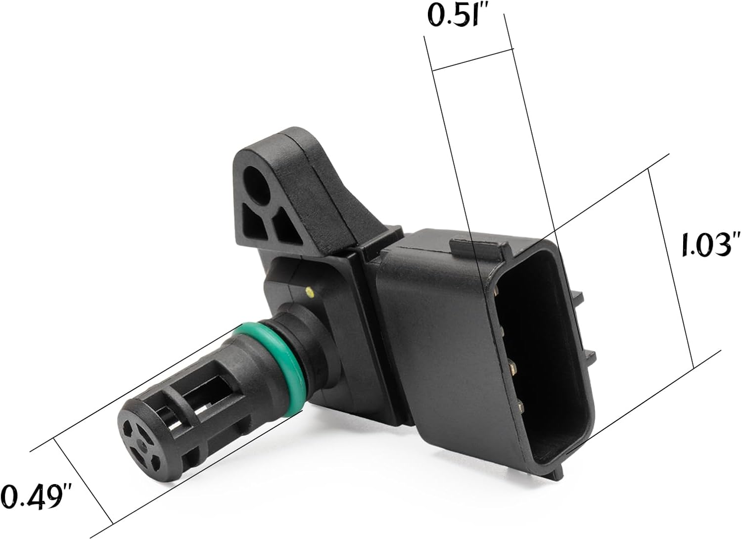 5WK96801 Manifold Pressure MAP Sensorr Compatible with Dodge RAM 2500 PICKUP 2007-2010 5.7L 5.9L 6.7L,RAM 3500 PICKUP 2007-2010 5.7L 5.9L 6.7L,RAM 4500 2008-2010 6.7L ,RAM 5500 2008-2010 6.7L .