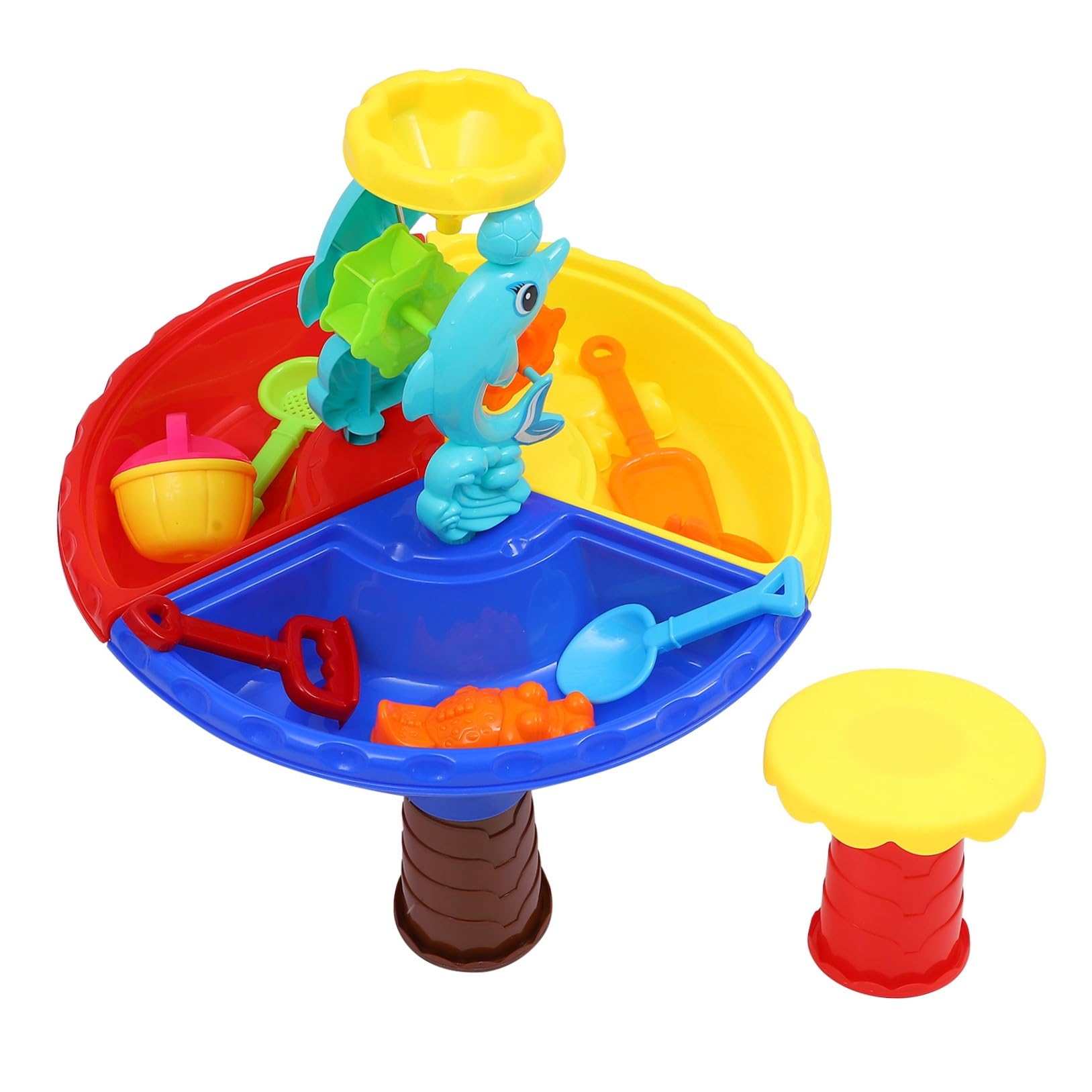 Milisten Sandspielzeug Satz aus Kunststoff für Kinder mit Vielen Spielmöglichkeiten und Fantasieförderndes Strandspielzeug für Drinnen und Draußen