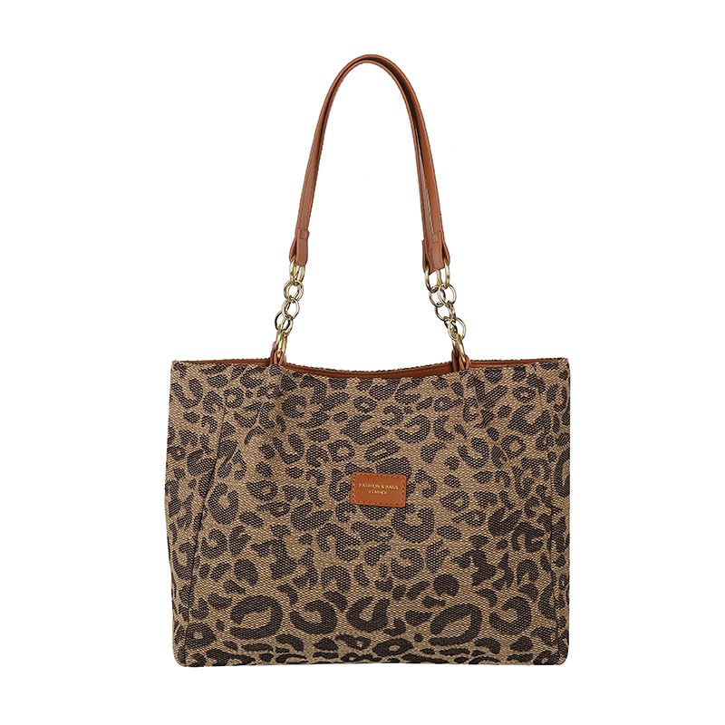 y2k Cheetah Handbags for Women, Fashion Tote Shoulder Bag Leopard Print Purse Ladies Chic Shoulder Bags Handbag Bag (brown)
