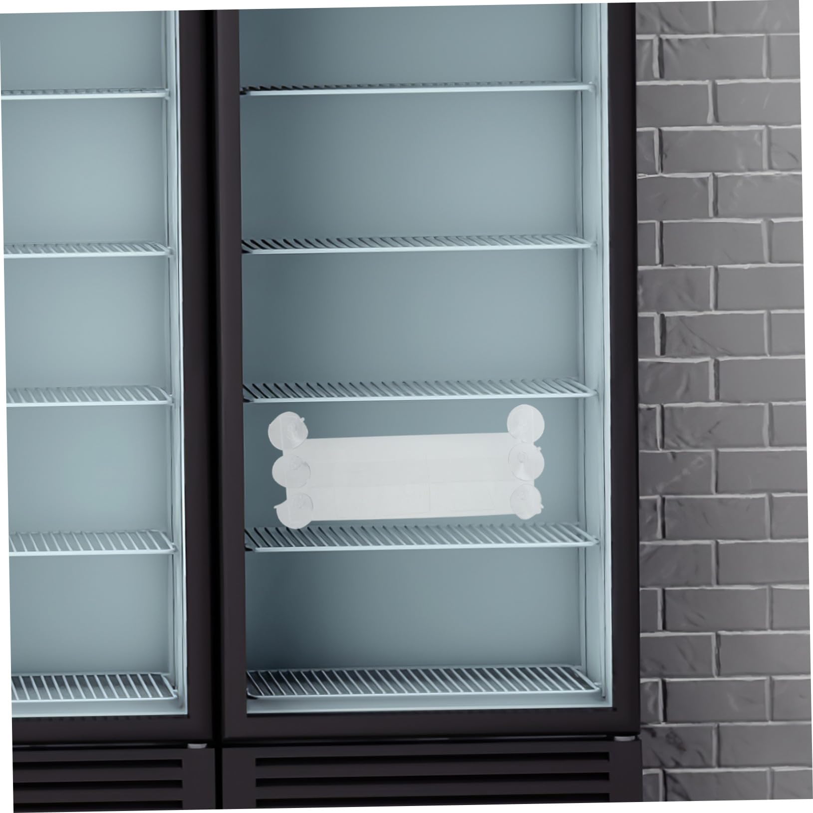 MAGICLULU Organizador de Nevera de Acrílico con Ventosas y Compartimentos Ajustables, Separador Transparente para Latas y Bebidas