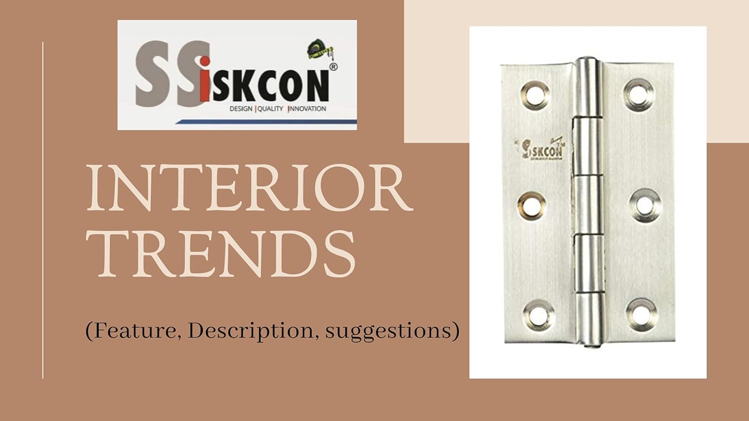 s siskcon 3in Cabinet Door Hinges 10 Pieces Pack Stainless Steel Folding Box Gift Guitar Mini Small Jewelry Heavy Silver 3 in x 3/4 x 3/4 1.7mm Thickness Satin 32D - Pack of 1