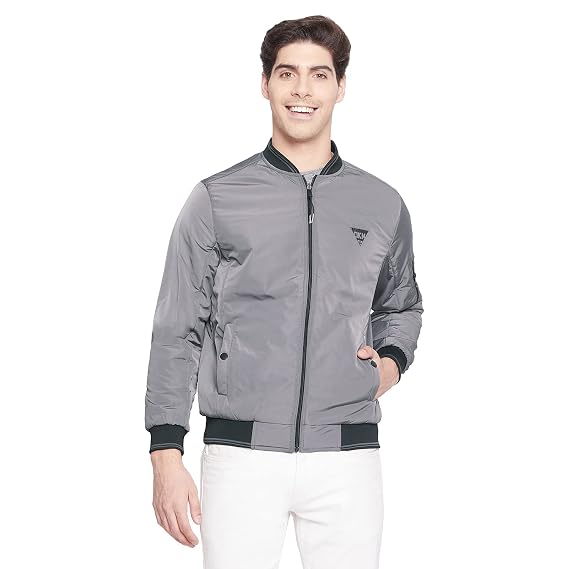 Buy OKANE Mens Dark Grey Solid Nylon 