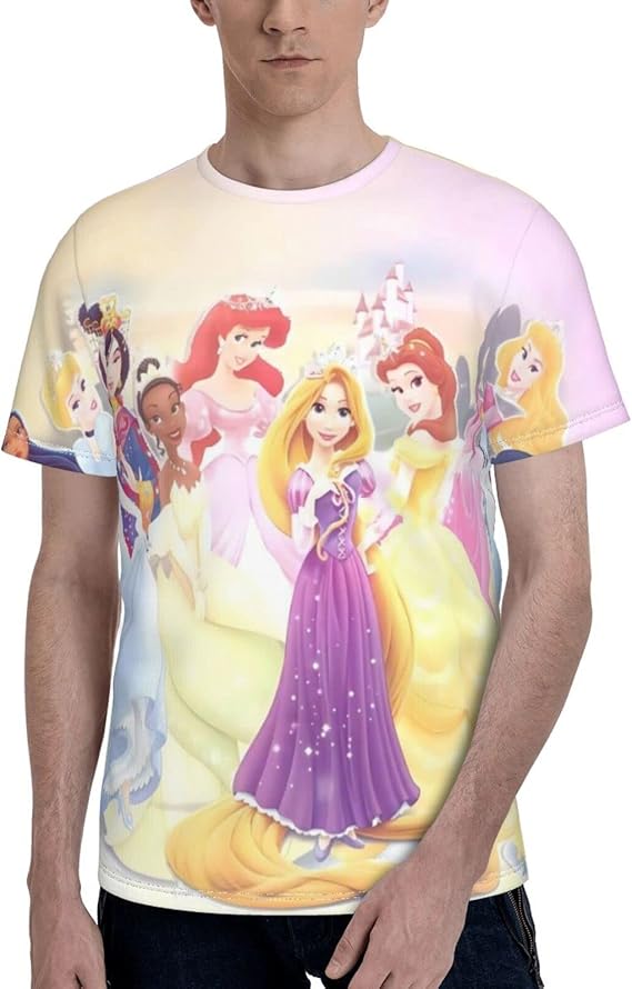 Amazon Co Jp ディズニー プリンセス 1 夏服 シンプル 通学 ティーシャツ 通勤 ポロしゃつ メンズ なつふく ファッション Tシャツ ｔシャツ メンズ 半袖 ポリエステル 丸首 ショートスリーブ 速干 ユニセックス ファッション