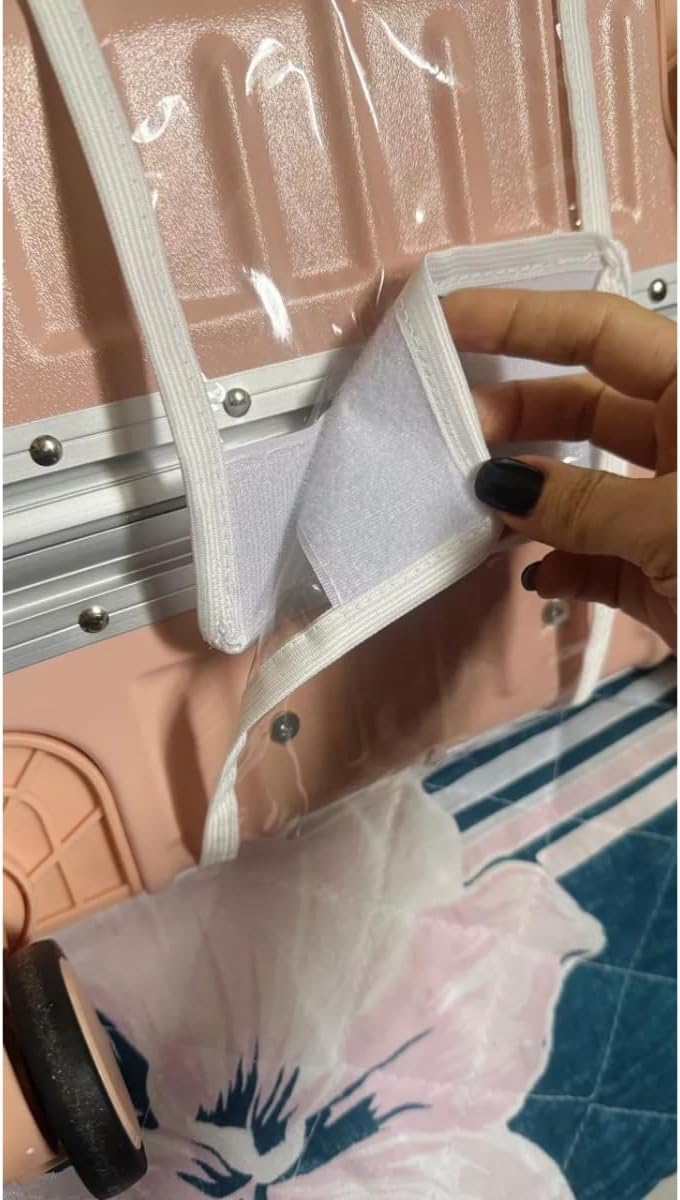 2 Capas Protetora Para Mala de Viagem - P-10Kg M-23Kg G-32Kg Escolha o Tamanho - Impermeável, Protege de Arranhão, Poeira, Impacto - Pvc Cristal Transparente 2 Capas Protetora Para Mala de Viagem - P-10Kg M-23Kg G-32Kg Escolha o Tamanho - Impermeável, Protege de Arranhão, Poeira, Impacto - Pvc Cristal Transparente