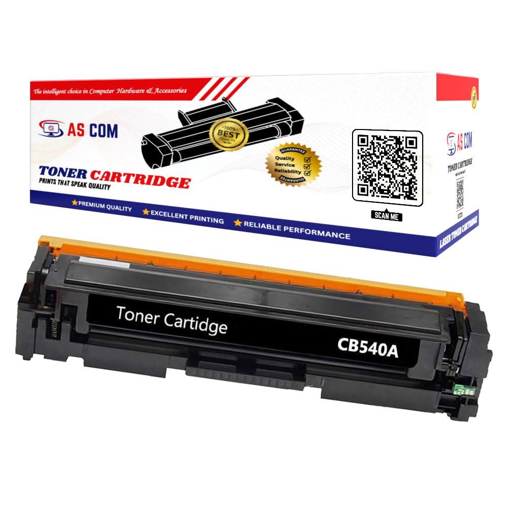 GenericAS COM 125A - CB540A Compatible Toner Cartridge for HP Color Laserjet CP1213 CP1214 CP1215 CP1216 CP1217 CP1513n CP1514n CP1515n CP1516n CP1518ni Printers. (Black, 1-Pack)
