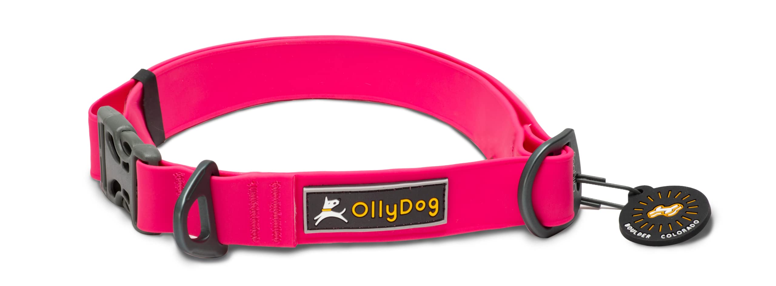 Collier pour chien OllyDog Tilden 20 rose, l'élégance solide en 73cm