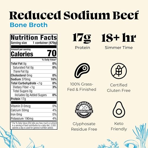 Miniatura 85 de Kettle & Fire - Caldo de hueso de pollo, orgánico, rico en colágeno, 479 g (16,9 onzas), 1 unidad