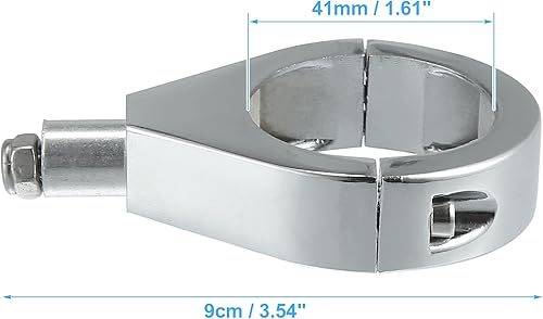 Miniatura 7 de ACROPIX Kit universal de abrazaderas de horquilla de luz de giro para motocicleta, 1.614 in, 1.6 pulgadas, cromadas, paquete de 2