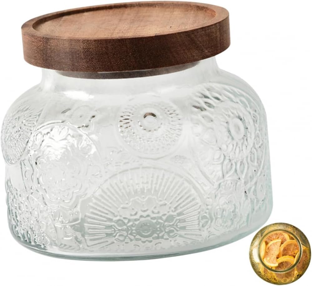 ガラス製 蓋付きキャニスター LEDライト付き 小泉硝子製作所(コイズミ