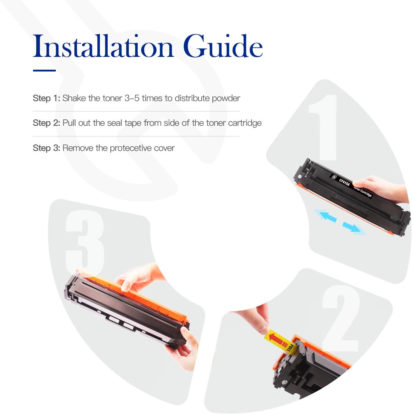 Review Valuetoner Compatible Toner Cartridge Replacement for HP 410A CF410A CF411A CF412A CF413A to use with Color Laserjet Pro MFP-M477fdw-M477fdn M477fnw-M452dn-M452nw M452dw M477 M452 Printer (4-Pack)