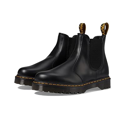 Dr. Martens 2976 Bex Smooth Leather Chelsea Boots Shoes Black Smooth