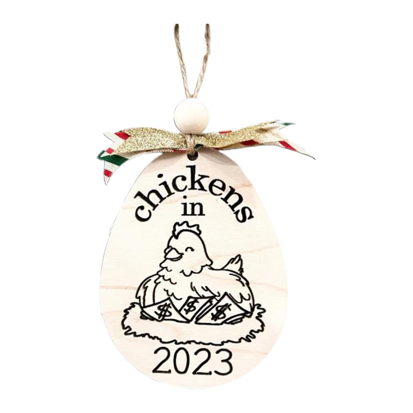 Xinsheinelry Whimsical Wooden Easter Eggs Pendant Playful Decoration Pendant